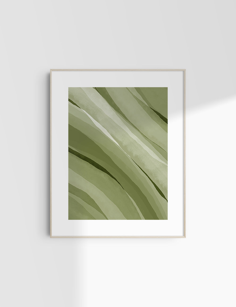 GREEN WATERCOLOR ABSTRACT. Aesthetic. Minimalist. Abstract Watercolor Painting. Printable Wall Art. - PAPER MOON Art & Design