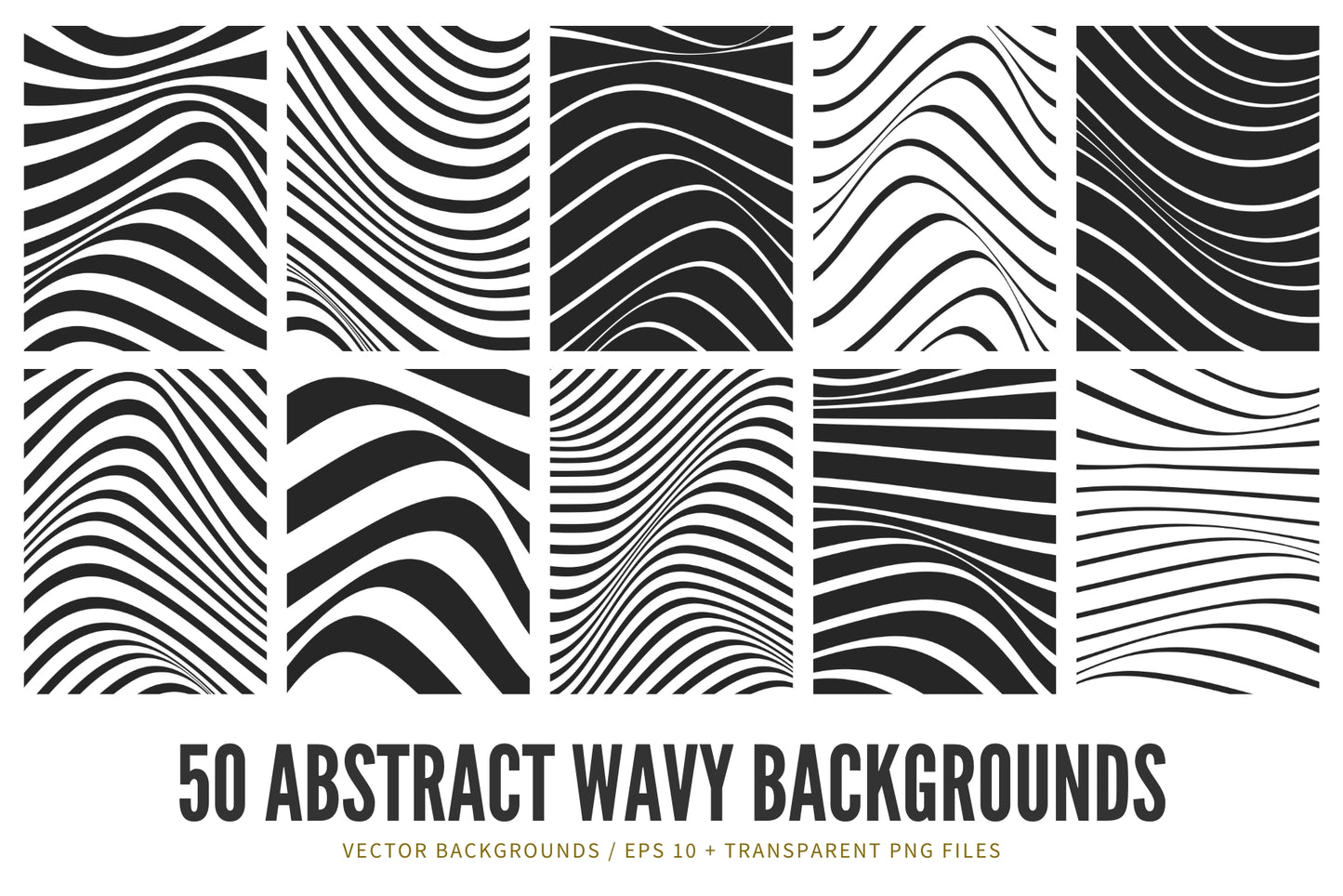 Abstract Wavy Backgrounds 01 Wavy Lines Abstract Vector Illustrations