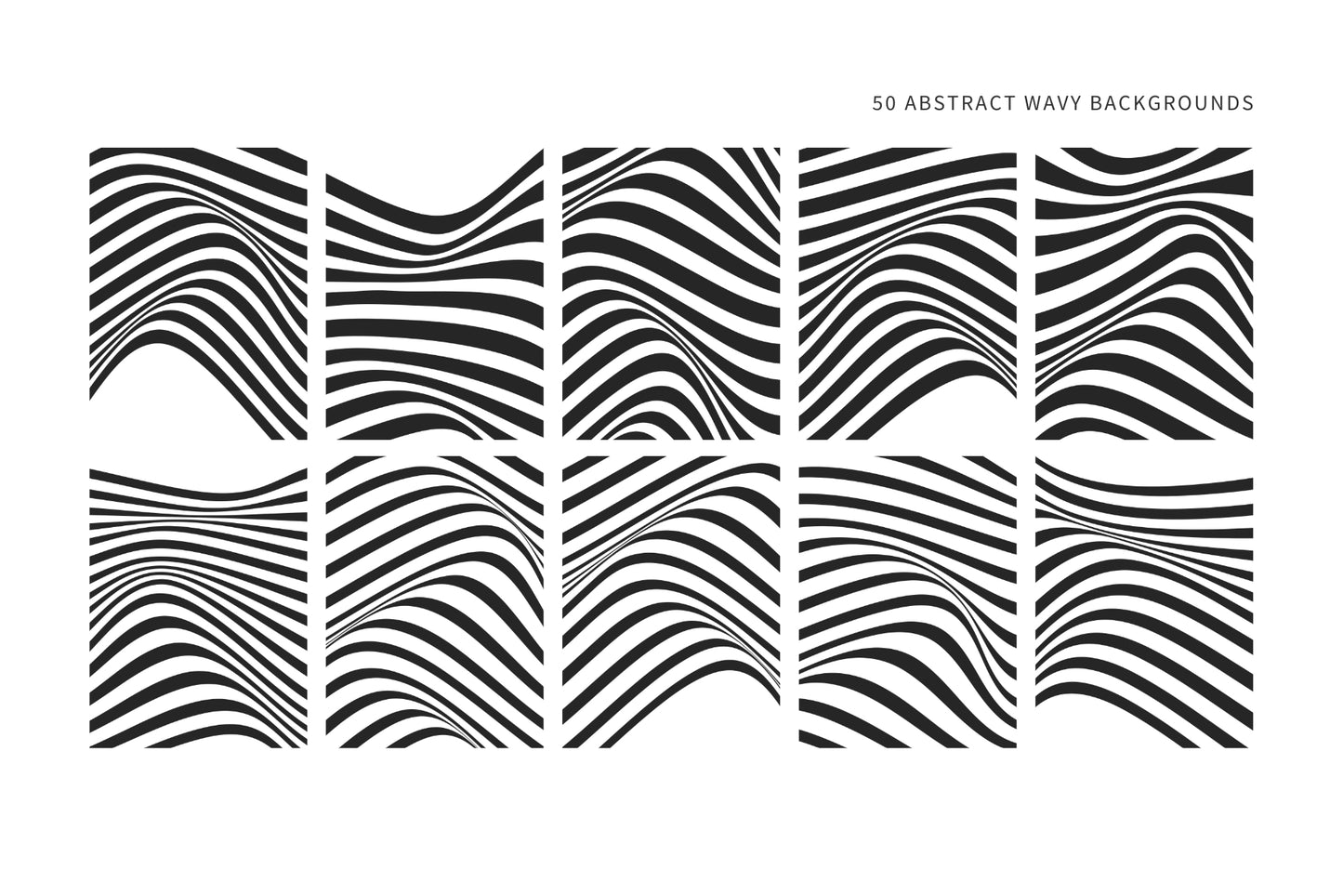 Abstract Wavy Backgrounds 01 Wavy Lines Abstract Vector Illustrations