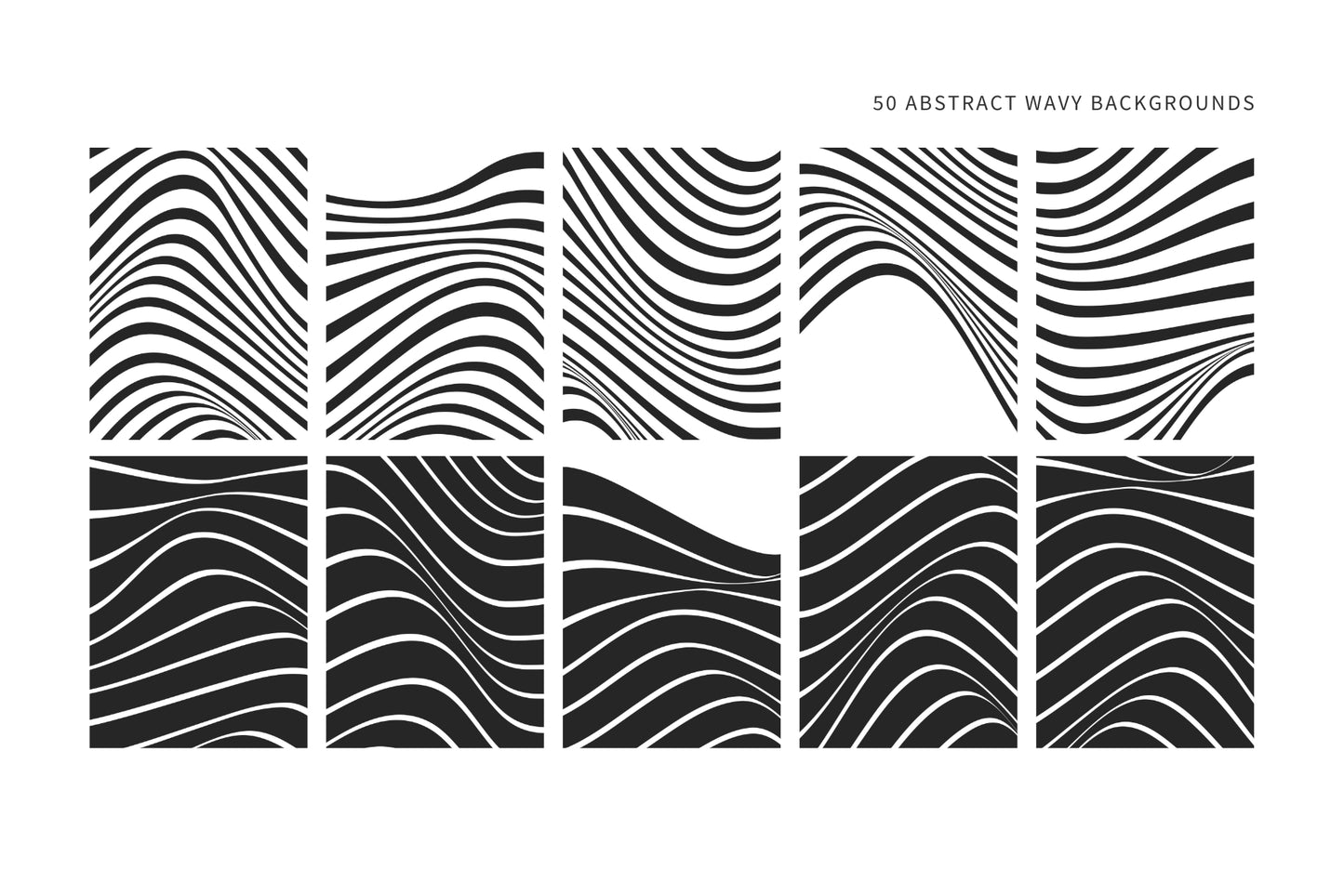 Abstract Wavy Backgrounds 01 Wavy Lines Abstract Vector Illustrations