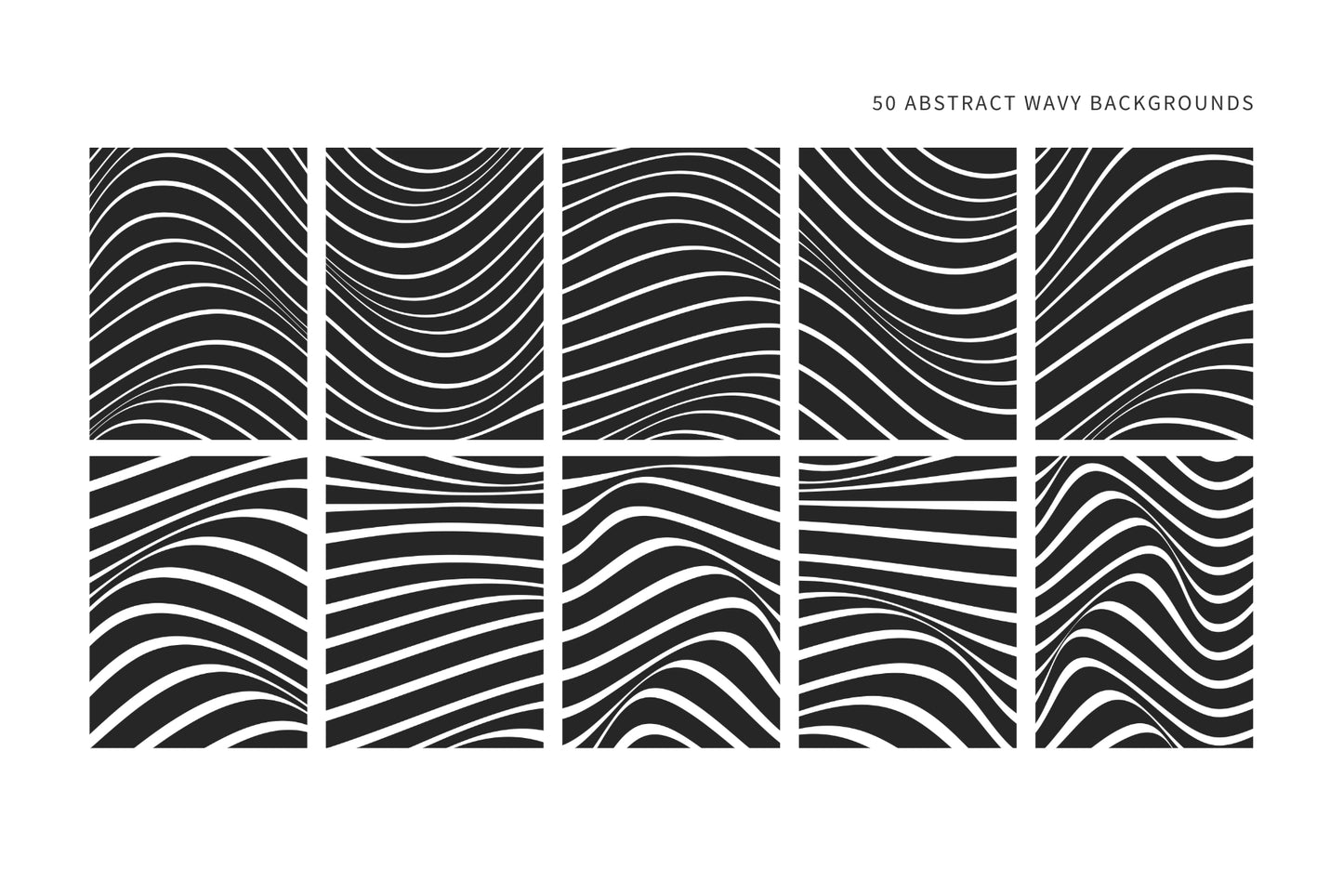 Abstract Wavy Backgrounds 01 Wavy Lines Abstract Vector Illustrations