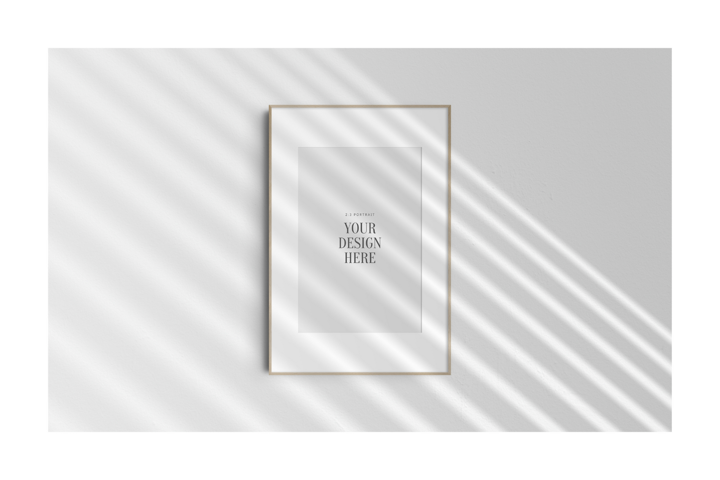 FRAME MOCKUP 2:3 PORTRAIT | Vertical Frame Mockup | Wood Frame Mockup | PSD
