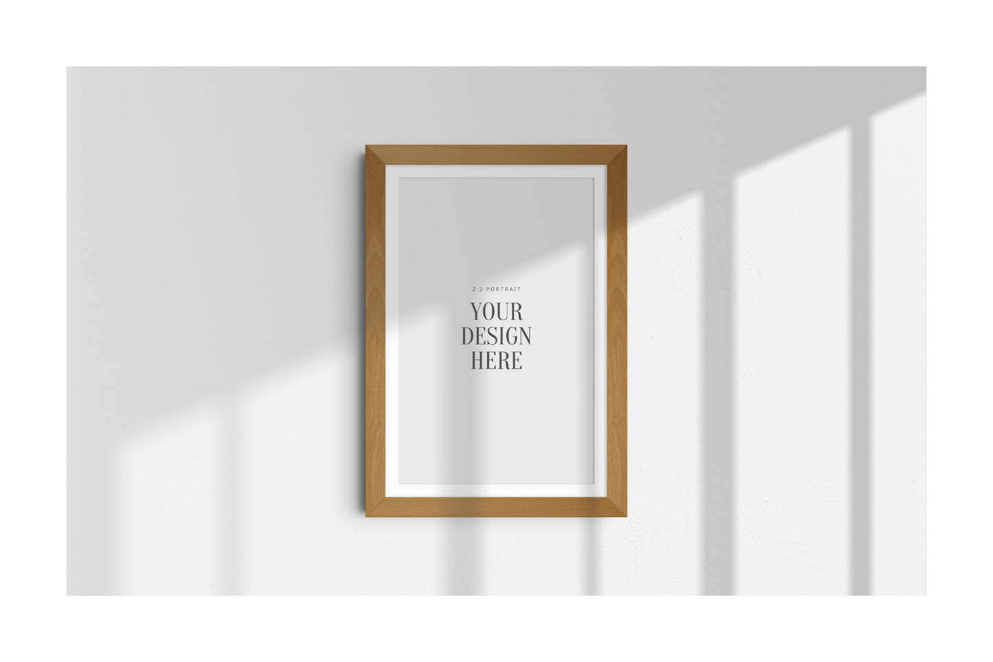 FRAME MOCKUP 2:3 PORTRAIT | Vertical Frame Mockup | Wood Frame Mockup | PSD