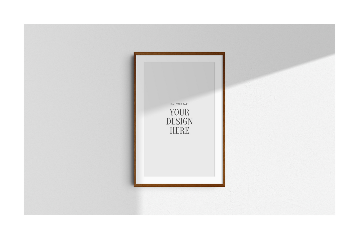 FRAME MOCKUP 2:3 PORTRAIT | Vertical Frame Mockup | Wood Frame Mockup | PSD