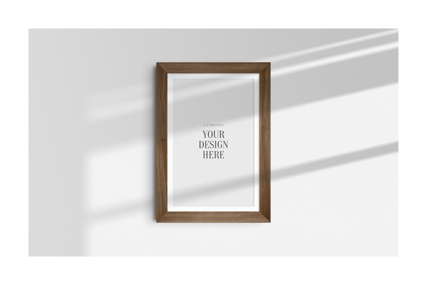 FRAME MOCKUP 2:3 PORTRAIT | Vertical Frame Mockup | Wood Frame Mockup | PSD