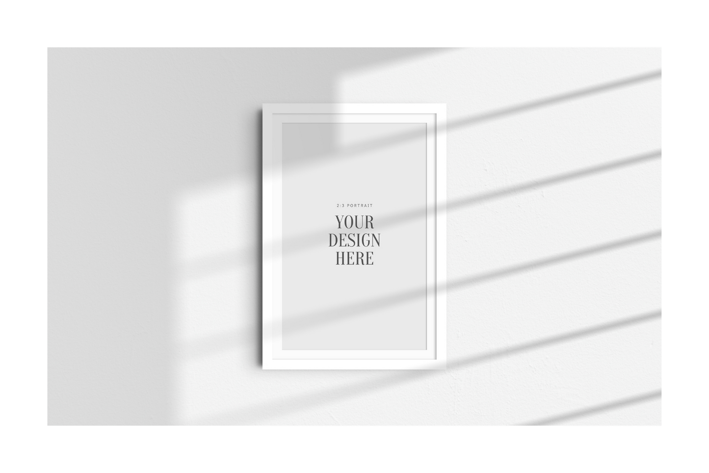 FRAME MOCKUP 2:3 PORTRAIT | Vertical Frame Mockup | Wood Frame Mockup | PSD