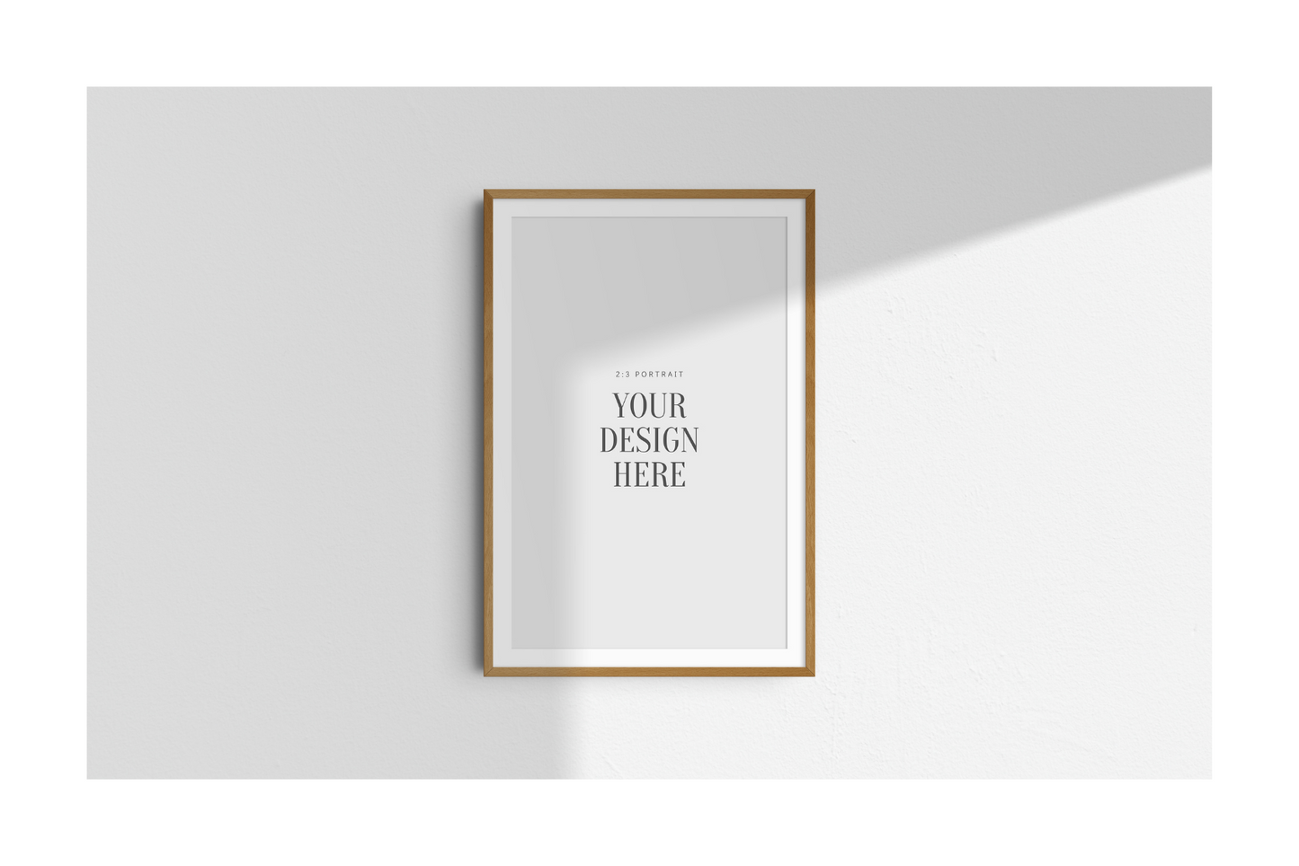 FRAME MOCKUP 2:3 PORTRAIT | Vertical Frame Mockup | Wood Frame Mockup | PSD