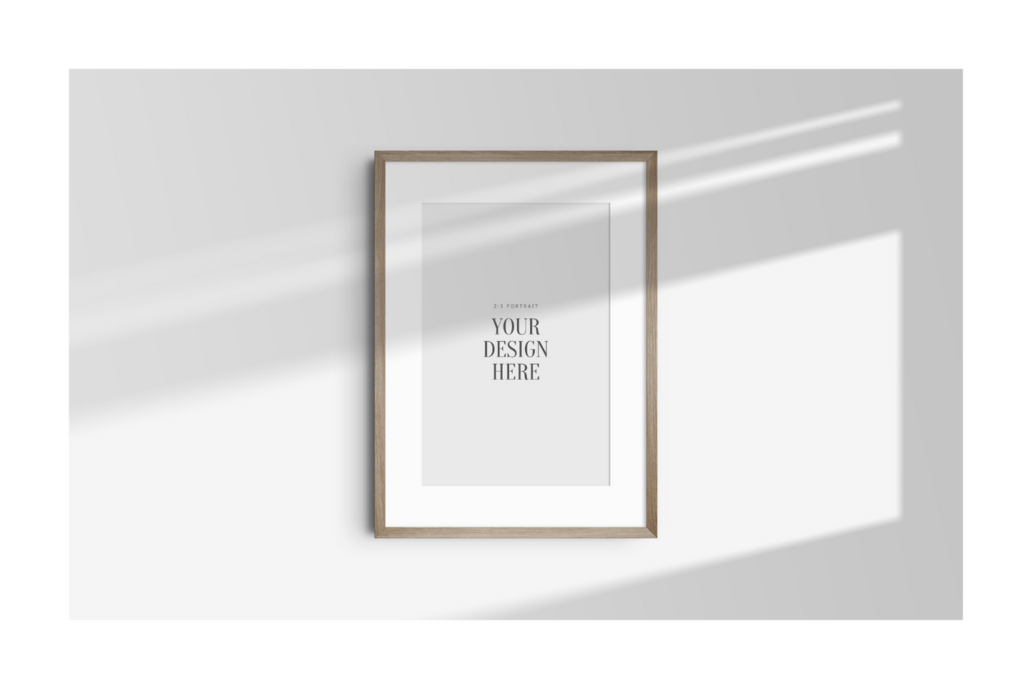 FRAME MOCKUP 5:7 (A4) PORTRAIT | Vertical Frame Mockup | Wood Frame Mockup | PSD