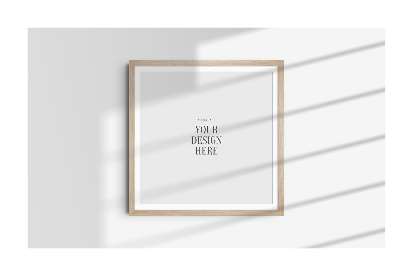 FRAME MOCKUP 1:1 SQUARE | Square Frame Mockup | Wood Frame Mockup | PSD | PAPER MOON Art & Design