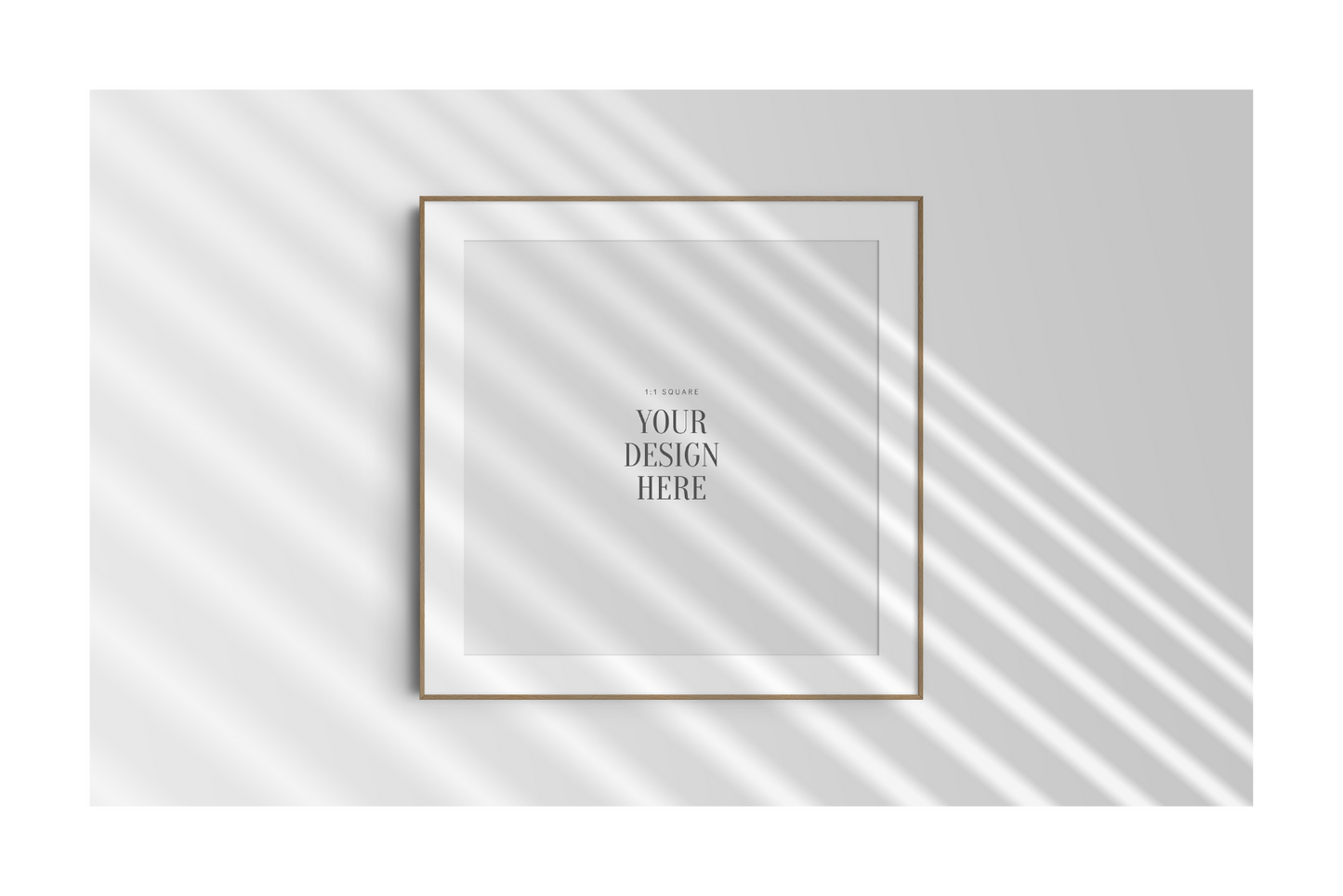 FRAME MOCKUP 1:1 SQUARE | Square Frame Mockup | Wood Frame Mockup | PSD | PAPER MOON Art & Design