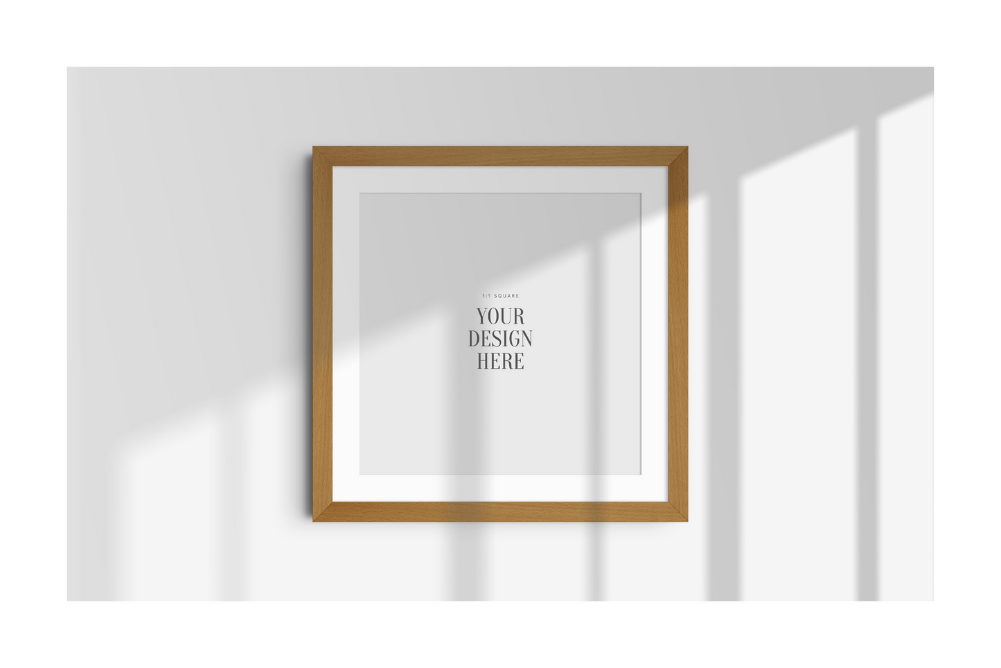 FRAME MOCKUP 1:1 SQUARE | Square Frame Mockup | Wood Frame Mockup | PSD | PAPER MOON Art & Design