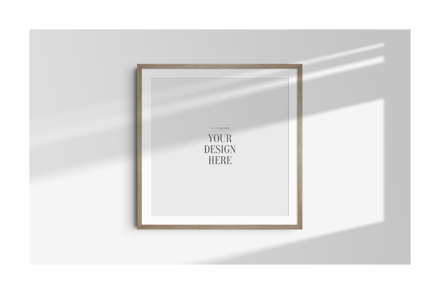 FRAME MOCKUP 1:1 SQUARE | Square Frame Mockup | Wood Frame Mockup | PSD | PAPER MOON Art & Design