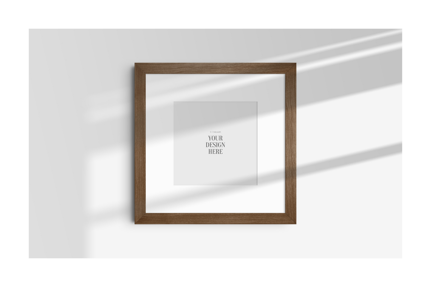FRAME MOCKUP 1:1 SQUARE | Square Frame Mockup | Wood Frame Mockup | PSD | PAPER MOON Art & Design