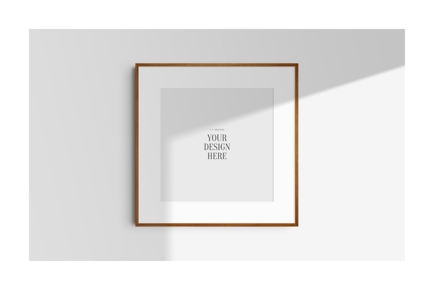 FRAME MOCKUP 1:1 SQUARE | Square Frame Mockup | Wood Frame Mockup | PSD | PAPER MOON Art & Design