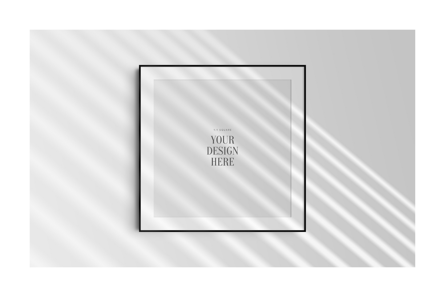 FRAME MOCKUP 1:1 SQUARE | Square Frame Mockup | Wood Frame Mockup | PSD | PAPER MOON Art & Design
