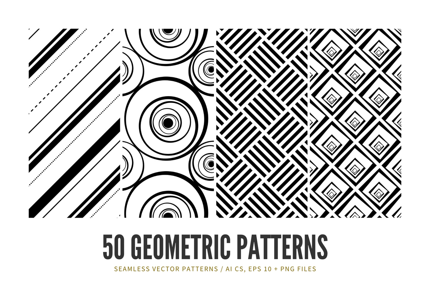 Geometric Patterns 01 Seamless Geometric Vector Patterns