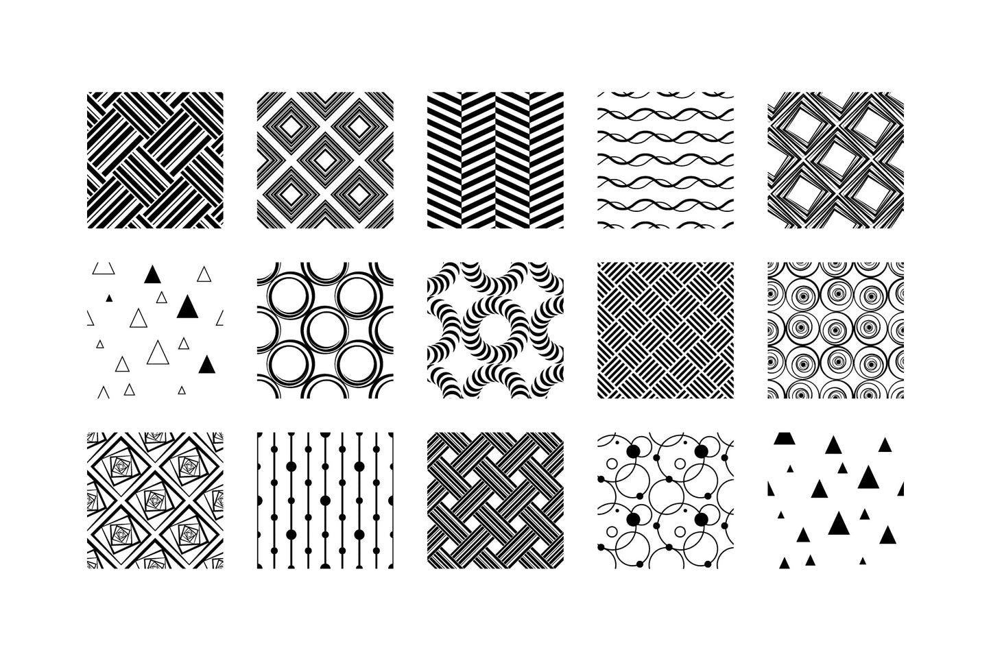 Geometric Patterns 01 Seamless Geometric Vector Patterns