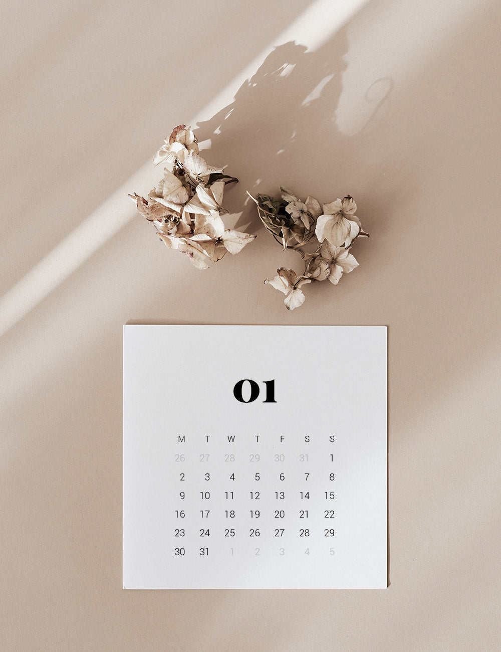 2023 Calendar | 3x3 | 2x2 | Printable Mini Calendar 2023 | Planner Cards | Minimal Aesthetic | Clean Design |  PAPER MOON Art & Design
