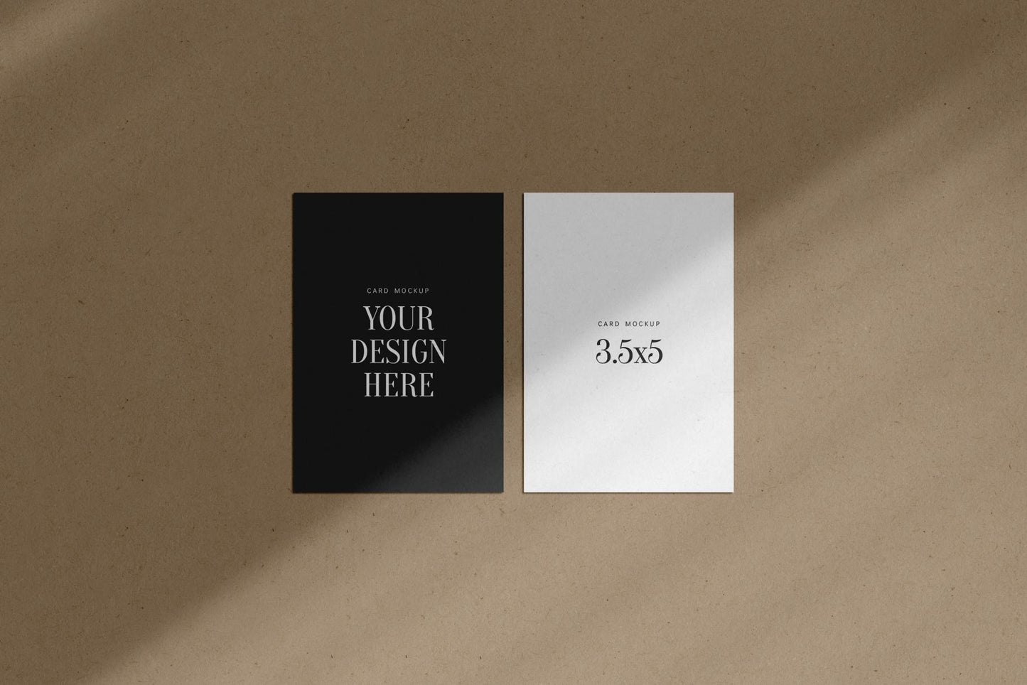 PAPER MOCKUP SET #3 | 3.5x5 Card Mockup | PSD Mockup