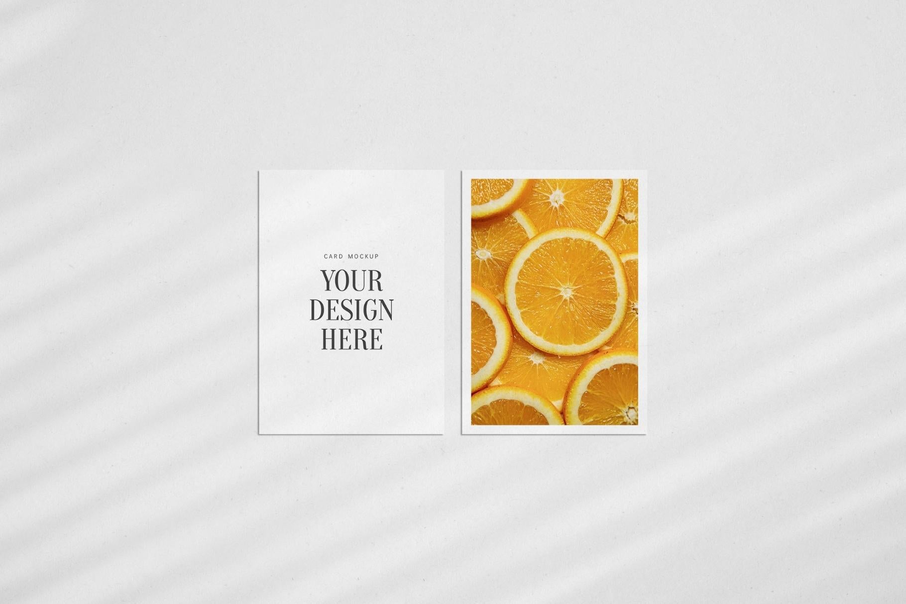 PAPER MOCKUP SET #3 | 3.5x5 Card Mockup | PSD Mockup