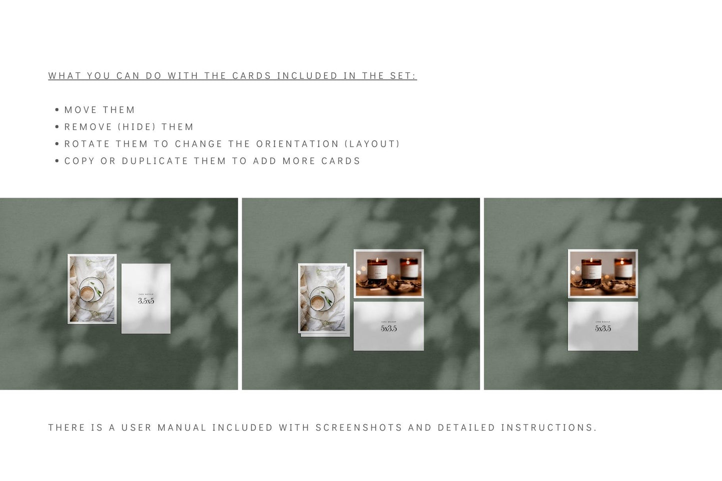 PAPER MOCKUP SET #3 | 3.5x5 Card Mockup | PSD Mockup