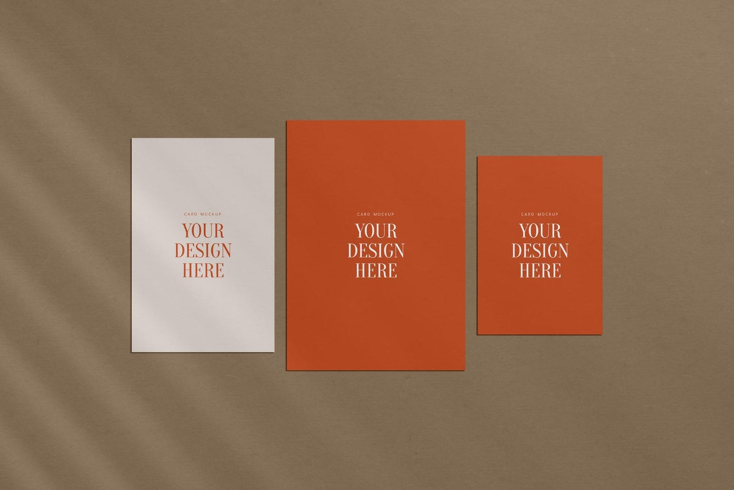 PAPER MOCKUP SET #8 | Card Mockup: 4x6, 5x7, 3.5x5 | PSD Mockup