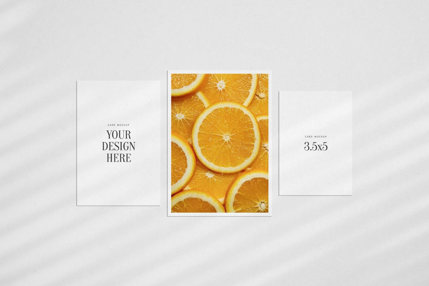 PAPER MOCKUP SET #8 | Card Mockup: 4x6, 5x7, 3.5x5 | PSD Mockup
