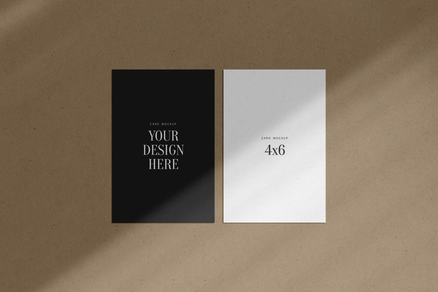 PAPER MOCKUP SET #2 | 4x6 Card Mockup | PSD Mockup