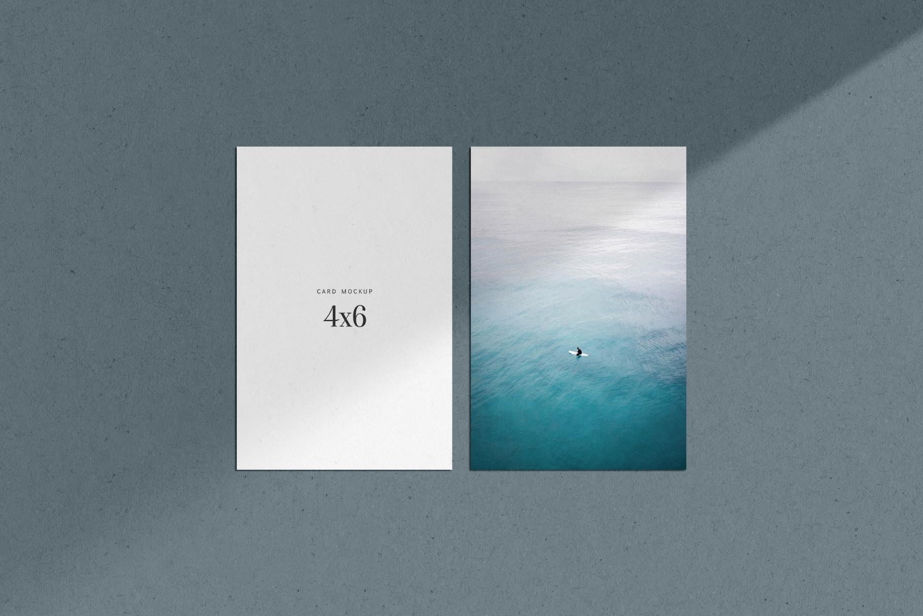 PAPER MOCKUP SET #2 | 4x6 Card Mockup | PSD Mockup
