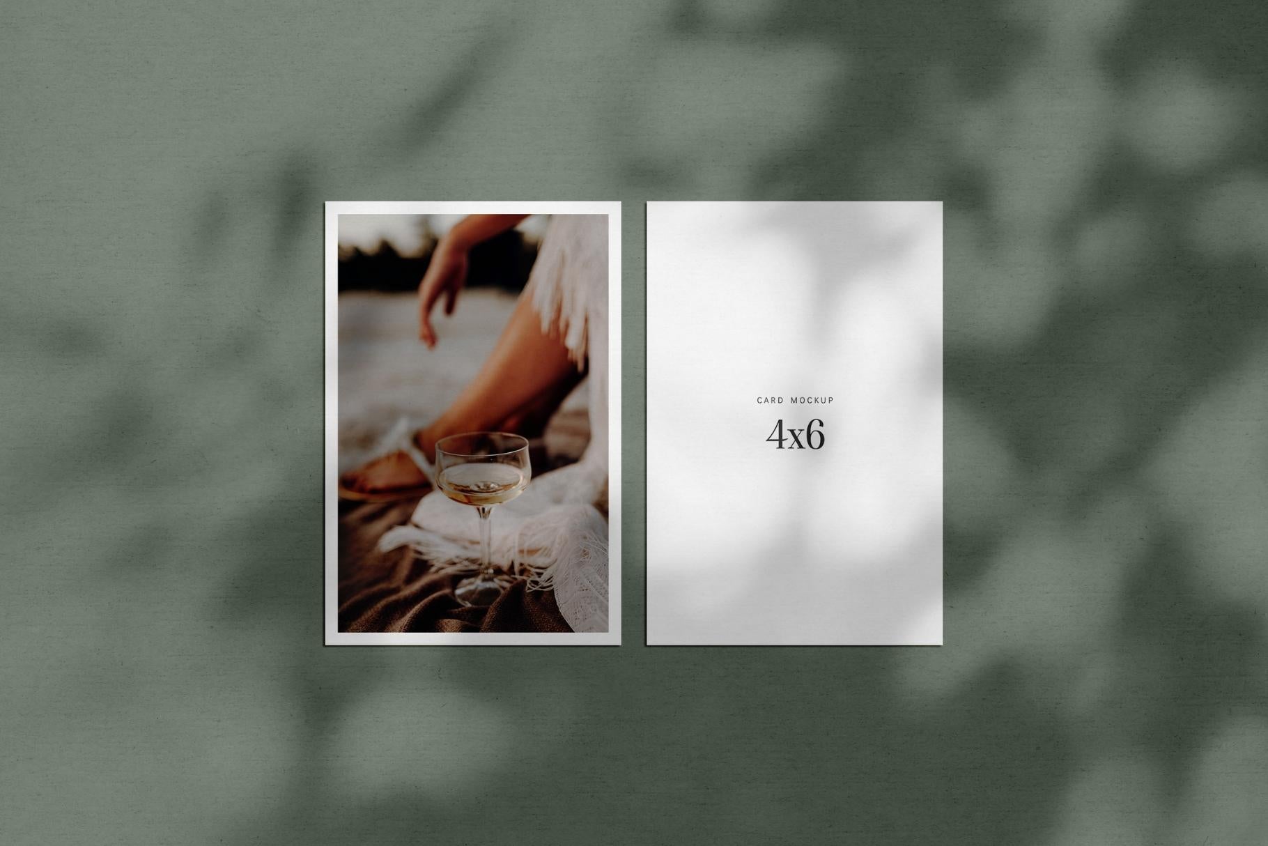 PAPER MOCKUP SET #2 | 4x6 Card Mockup | PSD Mockup