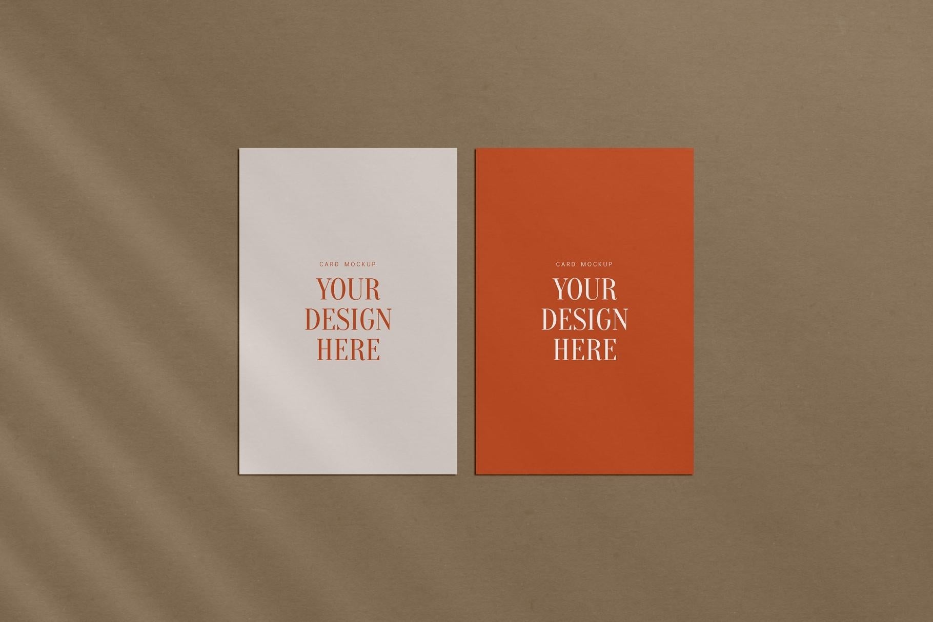 PAPER MOCKUP SET #2 | 4x6 Card Mockup | PSD Mockup