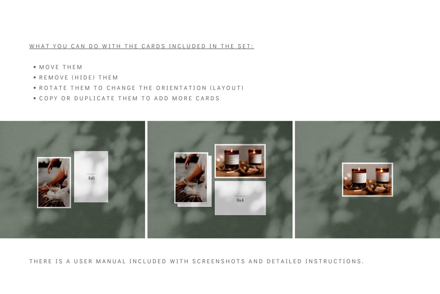 PAPER MOCKUP SET #2 | 4x6 Card Mockup | PSD Mockup