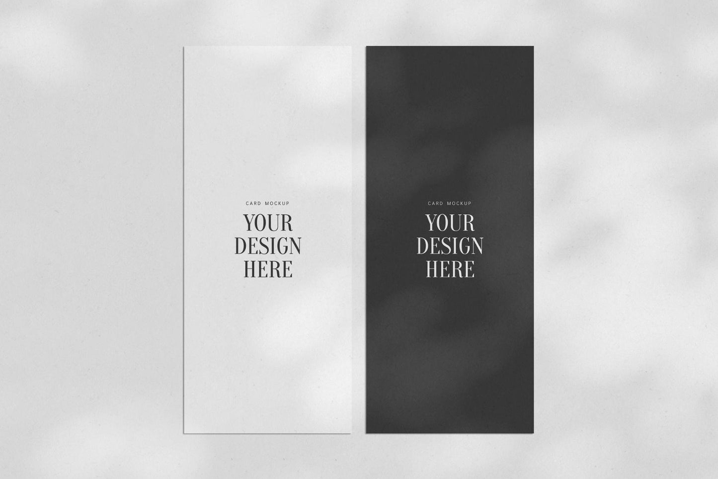 PAPER MOCKUP SET #5 | 4x9.25 Card Mockup | PSD Mockup