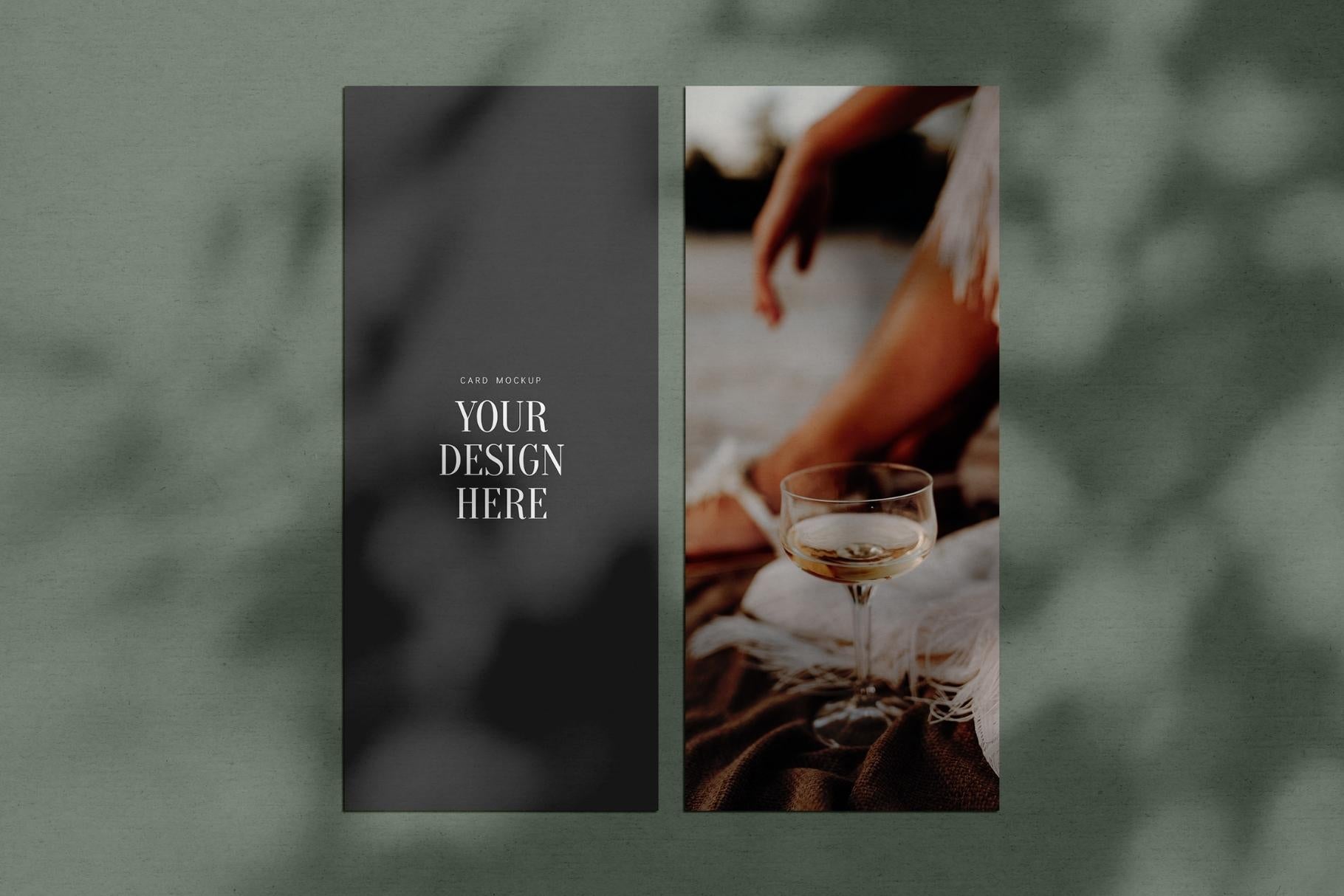 PAPER MOCKUP SET #5 | 4x9.25 Card Mockup | PSD Mockup