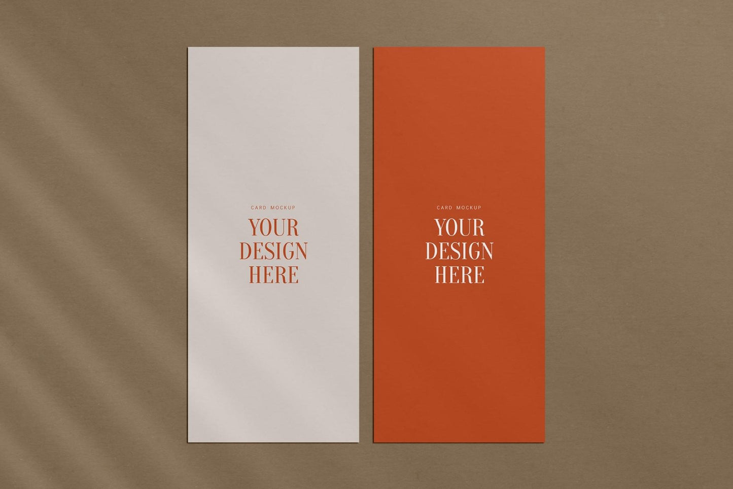 PAPER MOCKUP SET #5 | 4x9.25 Card Mockup | PSD Mockup
