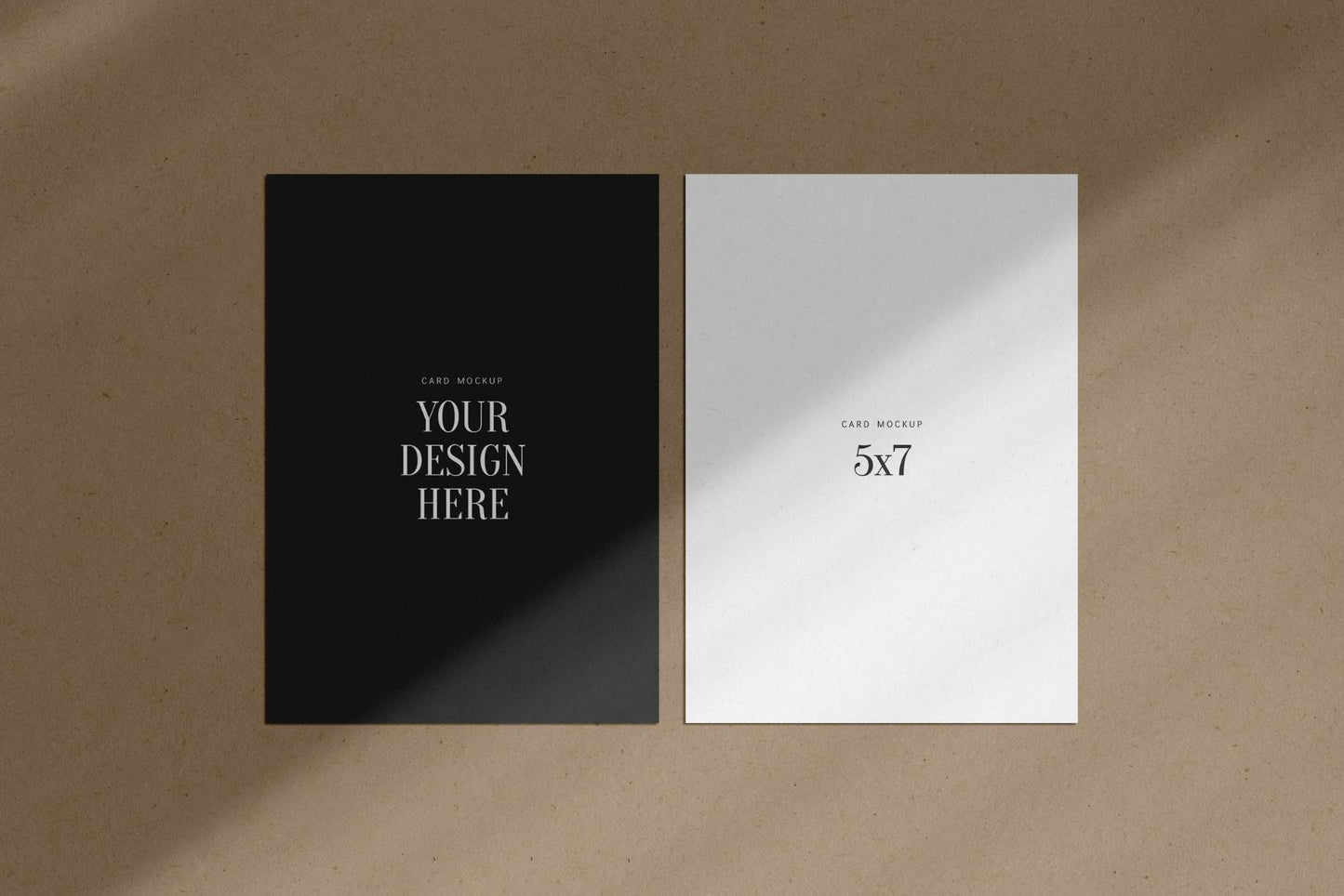 PAPER MOCKUP SET #1 | 5x7 Card Mockup | PSD Mockup