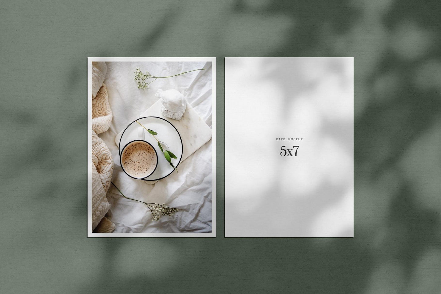 PAPER MOCKUP SET #1 | 5x7 Card Mockup | PSD Mockup