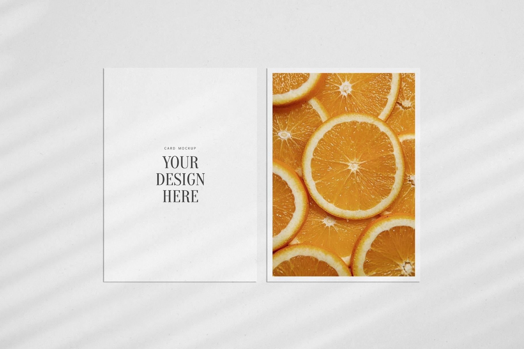 PAPER MOCKUP SET #1 | 5x7 Card Mockup | PSD Mockup