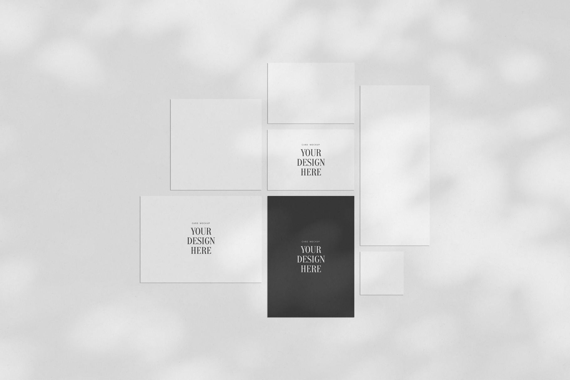 PAPER MOCKUP SET #9 | Stationery Mockup | Card Mockup | PSD Mockup