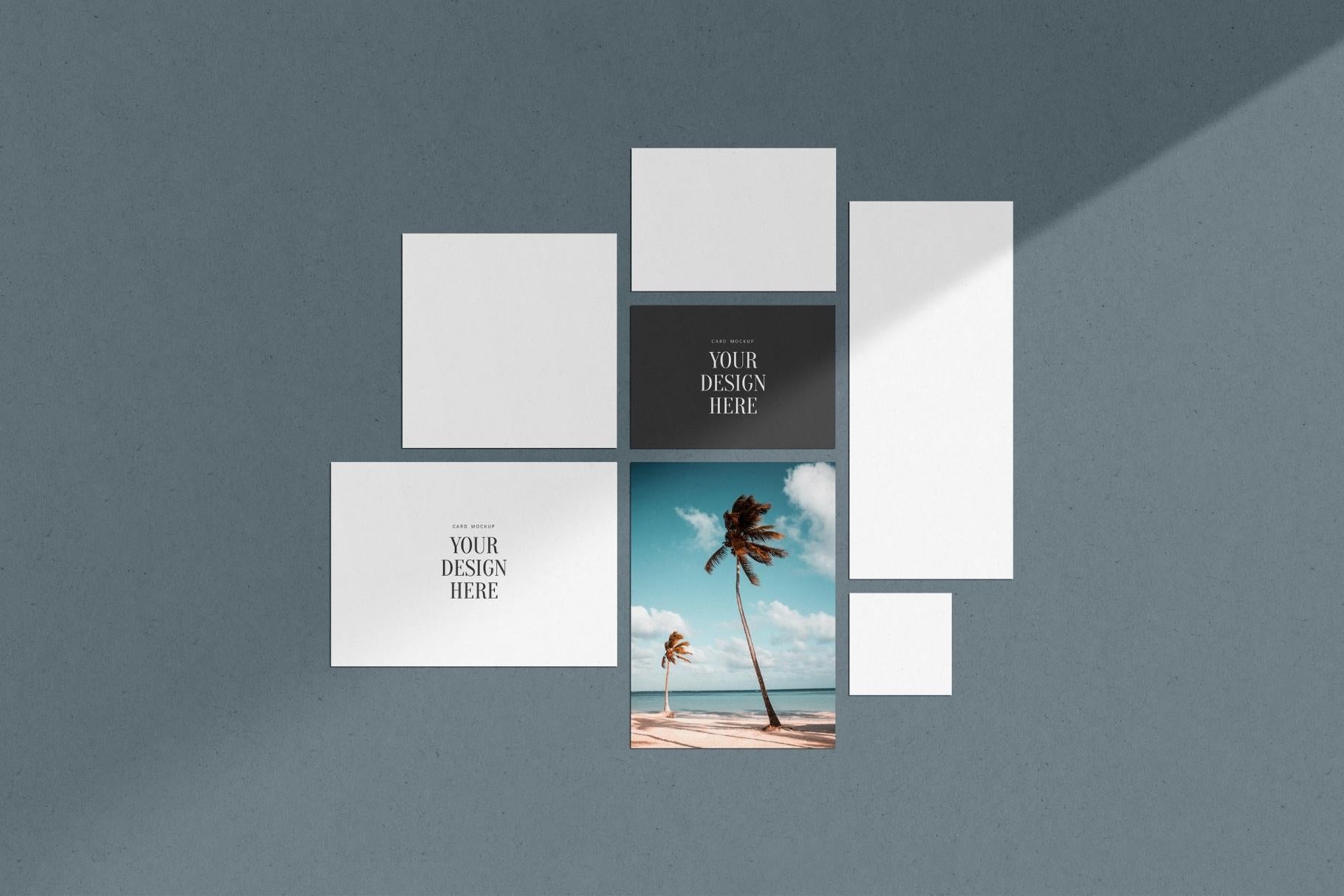 PAPER MOCKUP SET #9 | Stationery Mockup | Card Mockup | PSD Mockup