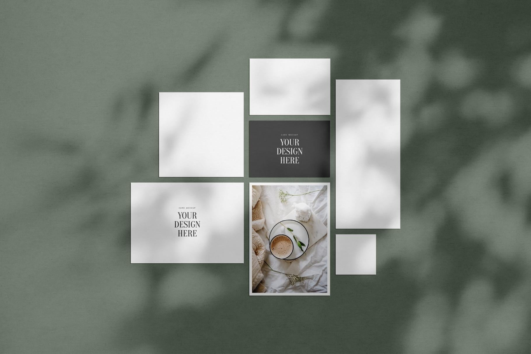 PAPER MOCKUP SET #9 | Stationery Mockup | Card Mockup | PSD Mockup