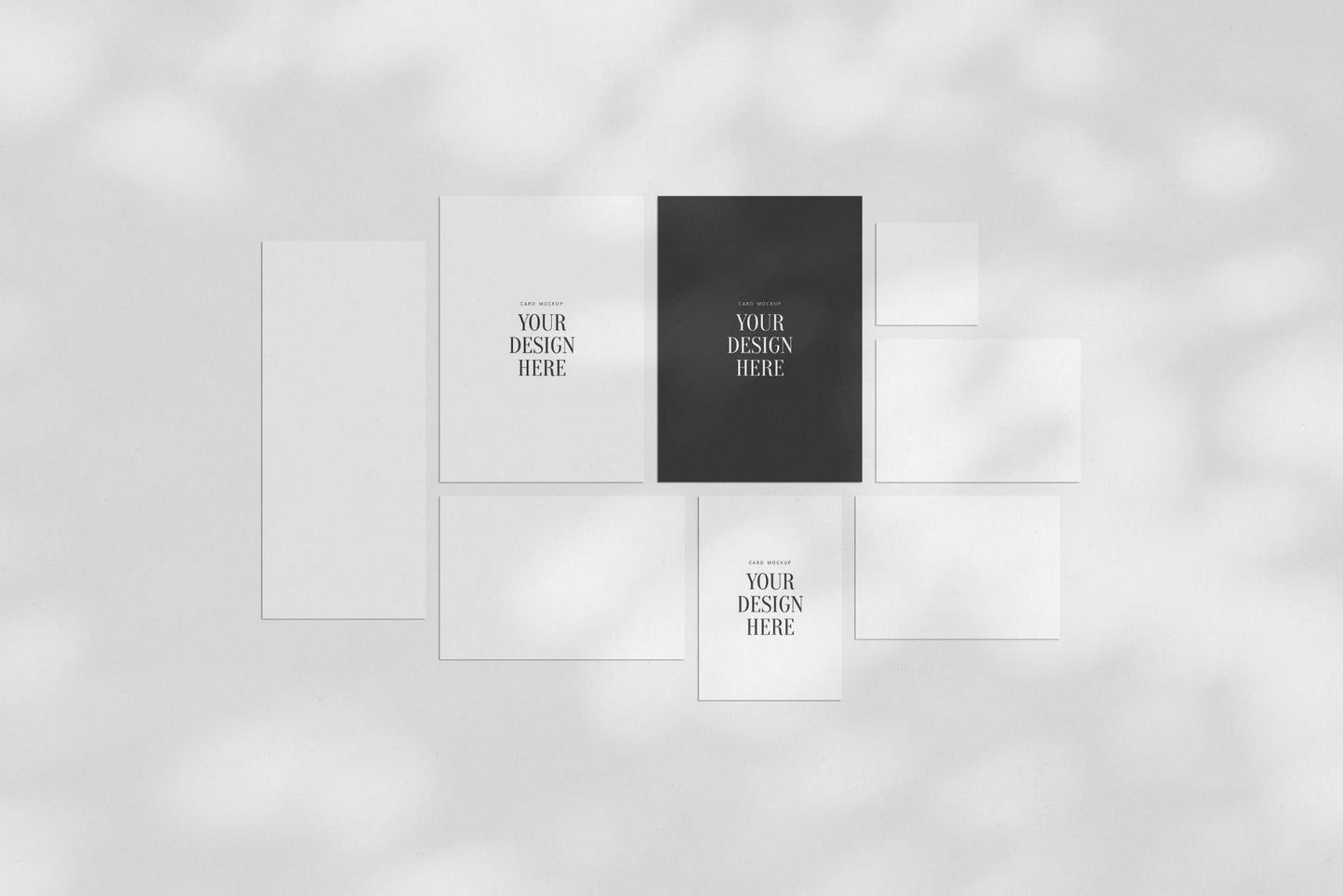 PAPER MOCKUP SET #10 | Stationery Mockup | Card Mockup | PSD Mockup