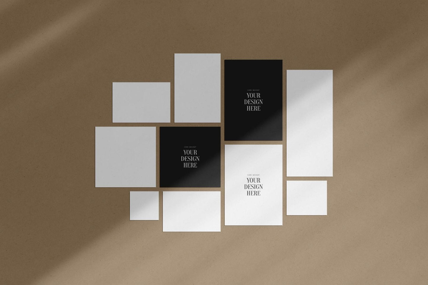 PAPER MOCKUP SET #11 | Stationery Mockup | Card Mockup | PSD Mockup