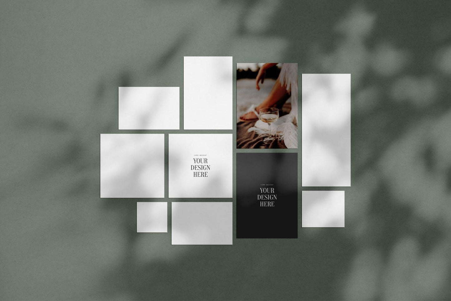 PAPER MOCKUP SET #11 | Stationery Mockup | Card Mockup | PSD Mockup