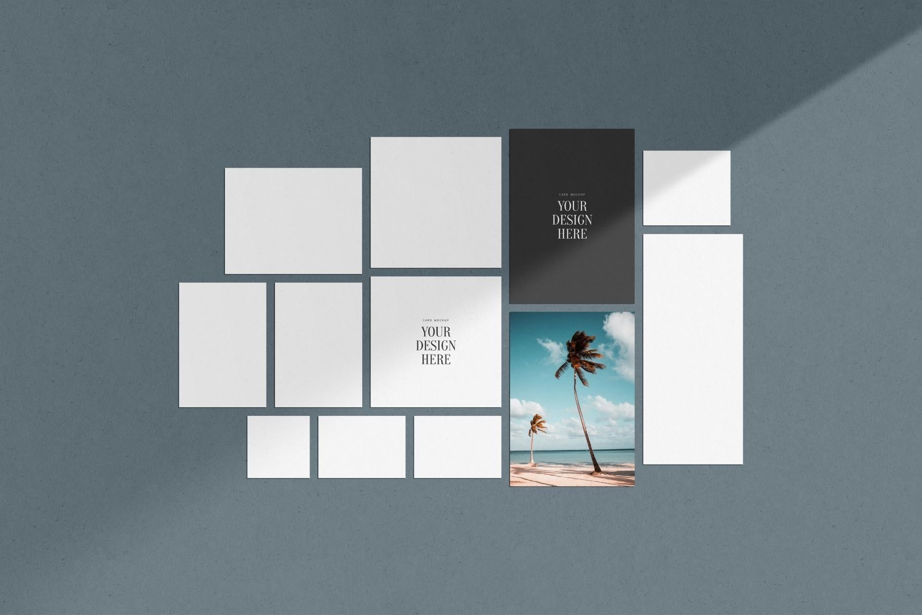 PAPER MOCKUP SET #12 | Stationery Mockup | Card Mockup | PSD Mockup