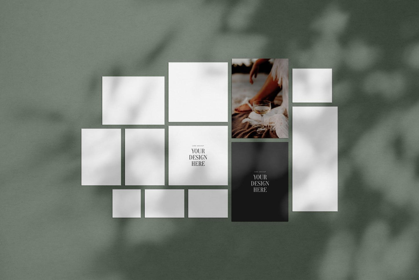 PAPER MOCKUP SET #12 | Stationery Mockup | Card Mockup | PSD Mockup