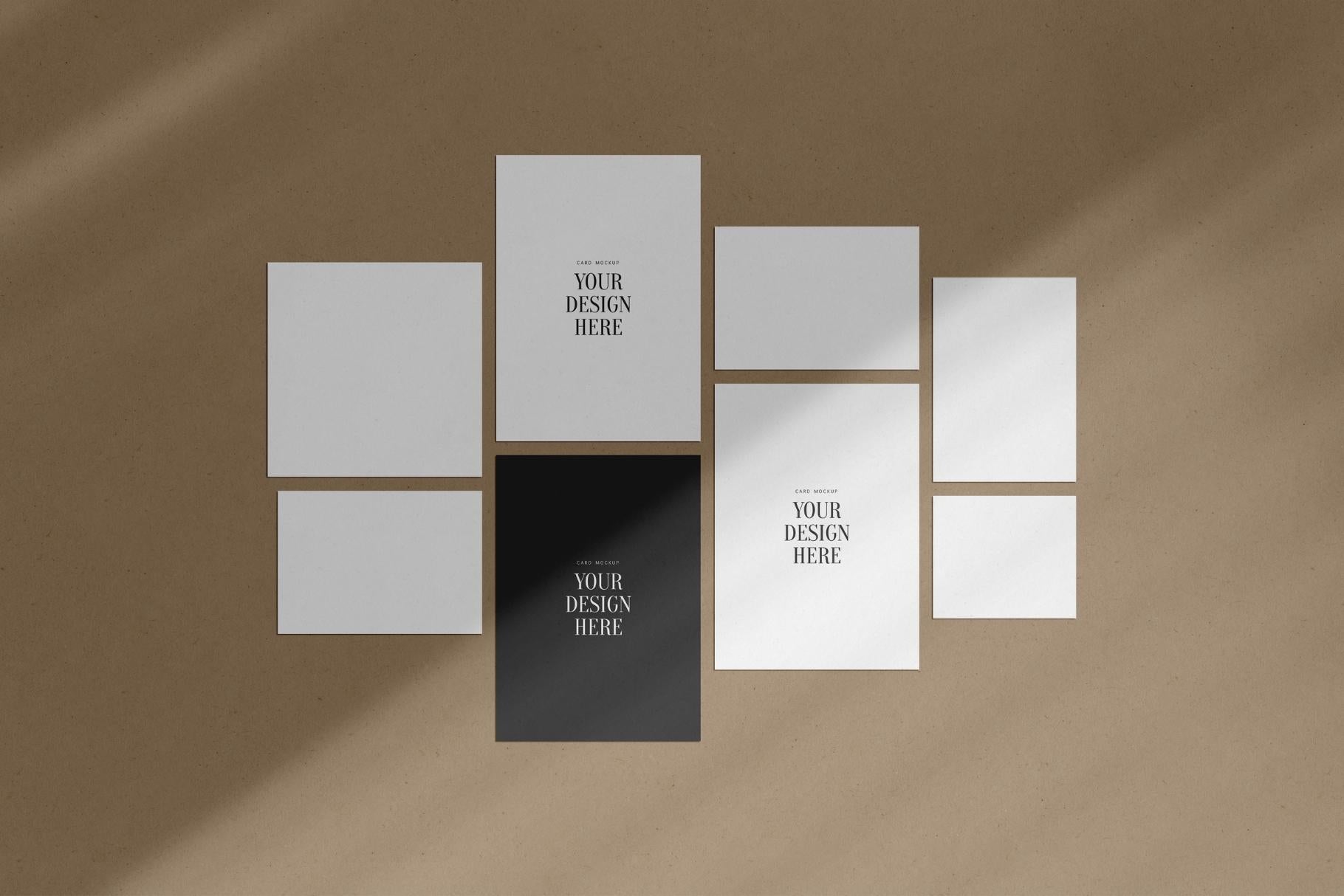 PAPER MOCKUP SET #13 | Stationery Mockup | Card Mockup | PSD Mockup