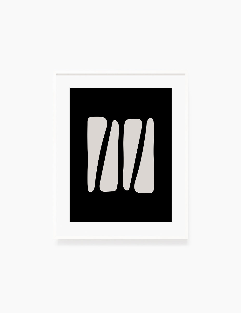 Black and Beige Minimalist Abstract Art. Triangle Shapes.