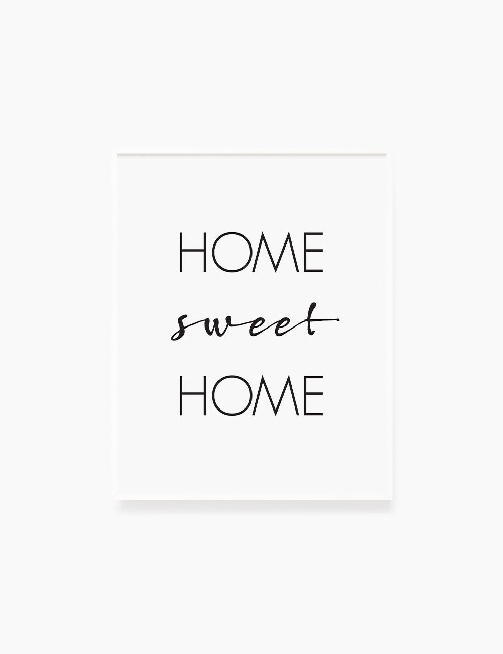 Printable Wall Art Quote: HOME SWEET HOME Printable Poster. WA005 - Paper Moon Art & Design