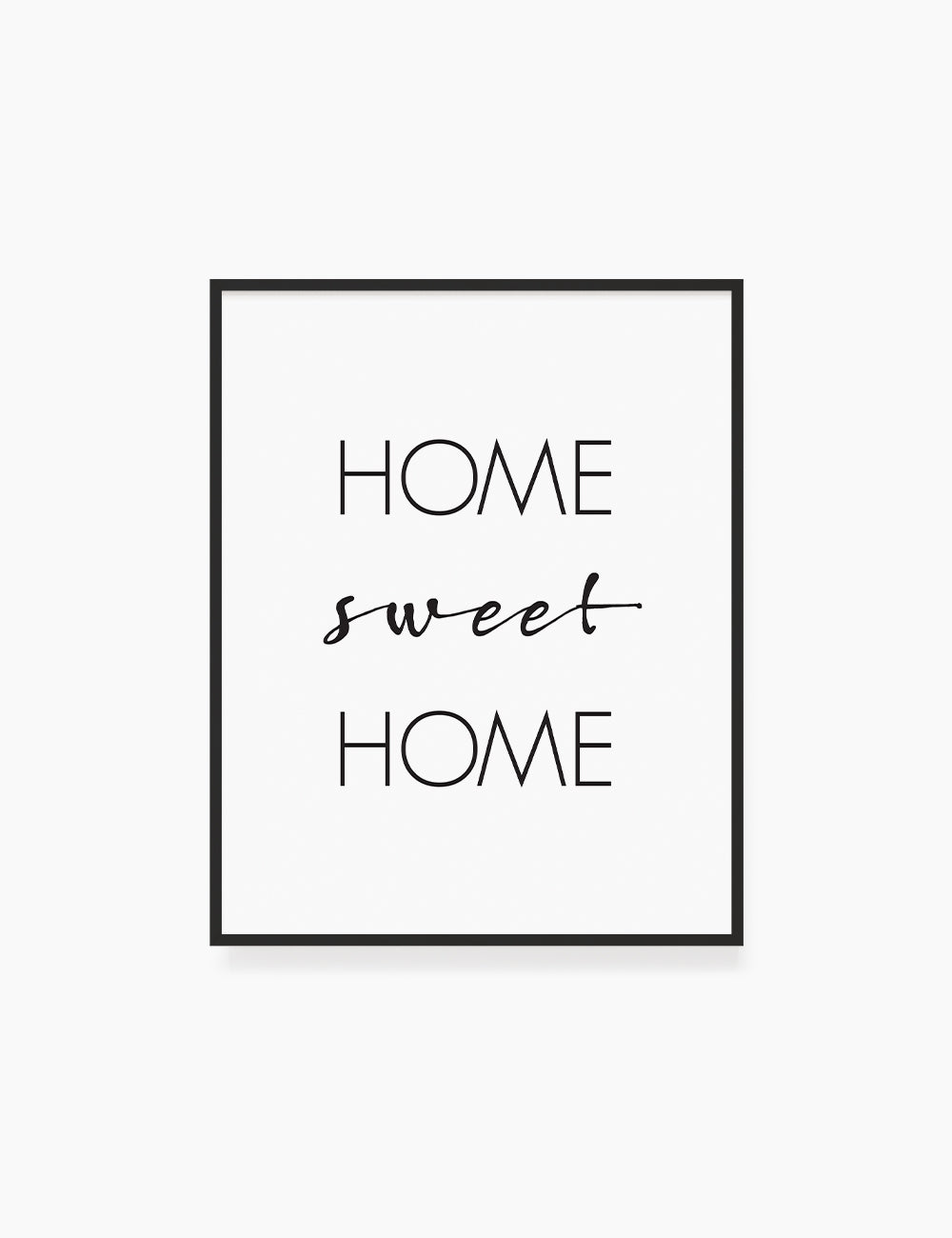 Printable Wall Art Quote: HOME SWEET HOME Printable Poster. WA005 - Paper Moon Art & Design
